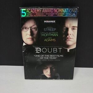 Miramax Doubt DVD Meryl Streep Philip Seymour Hoffman Drama Movie with Slipcover